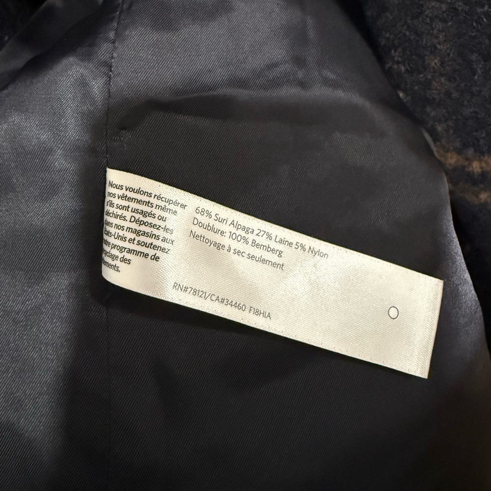 Eileen Fisher Wool Luxe Alpaca Plaid Oversized Coat - Picture 11 of 12